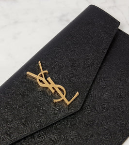 Saint Laurent Uptown leather clutch