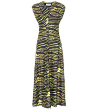 Marine Serre Zebra-print jersey maxi dress