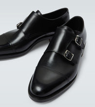 John Lobb William leather monk strap shoes