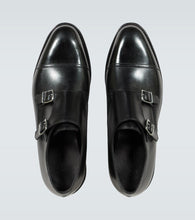 John Lobb William leather monk strap shoes
