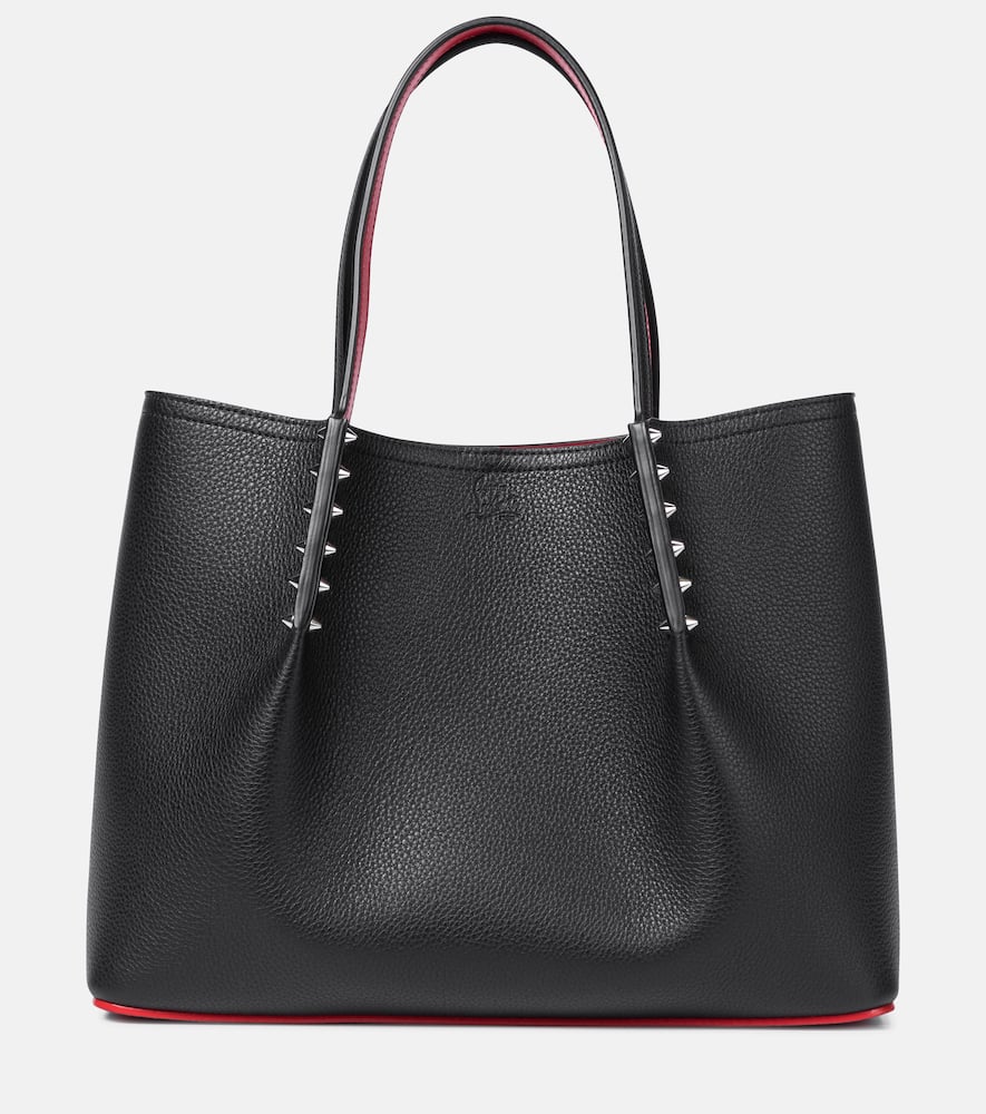 Christian Louboutin Cabarock Small leather tote. Shop Christian Louboutin Tote Bags for women now.