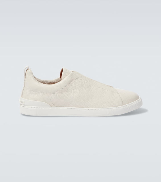 Zegna Triple Stitch leather sneakers