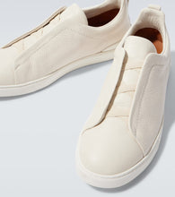 Zegna Triple Stitch leather sneakers