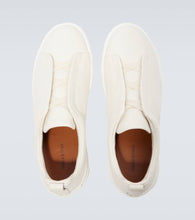 Zegna Triple Stitch leather sneakers