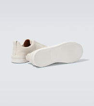 Zegna Triple Stitch leather sneakers
