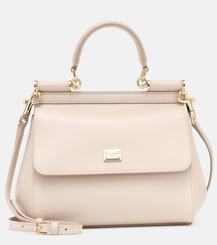 Dolce&Gabbana Sicily Small leather tote. Shop Dolce&Gabbana Top-Handle Bags for women now.