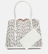 Alaia Le Mina 25 Vienne Wave leather tote bag. Shop Alaia Top-Handle Bags for women now.