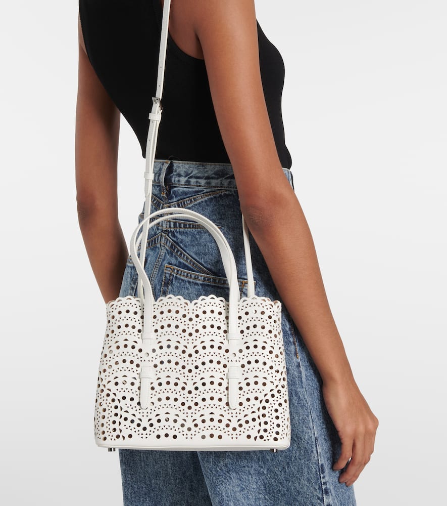 Alaia Le Mina 25 Vienne Wave leather tote bag
