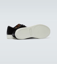 Lanvin Suede and leather cap-toe sneakers