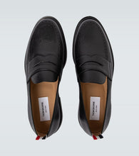 Thom Browne Grained leather penny loafers