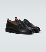 Thom Browne Grained leather penny loafers