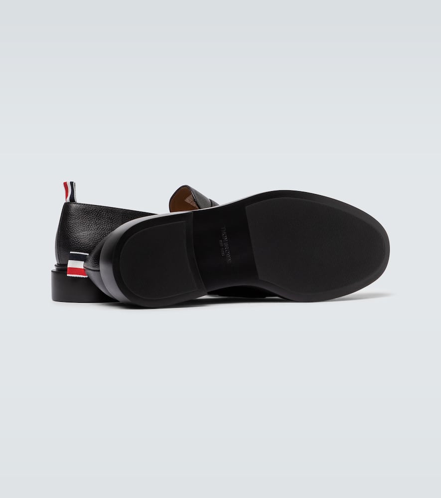 Thom Browne Grained leather penny loafers