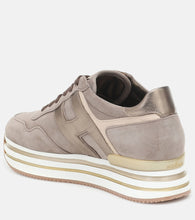 Hogan Midi leather platform sneakers