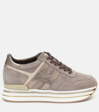 Hogan Midi leather platform sneakers