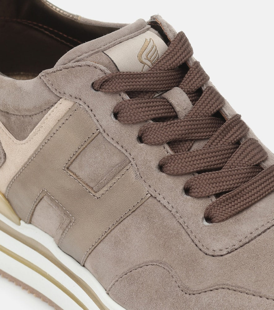 Hogan Midi leather platform sneakers