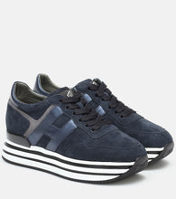 Hogan Midi leather platform sneakers - Hogan Midi 皮革厚底运动鞋