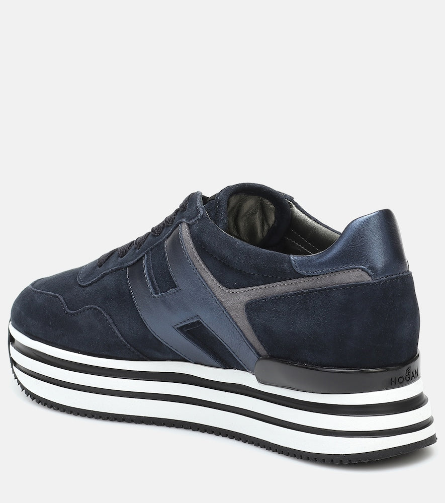 Hogan Midi leather platform sneakers