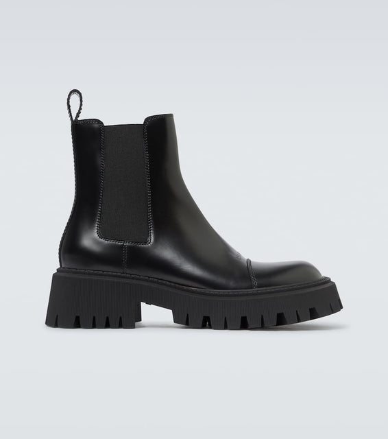 Balenciaga Tractor leather boots