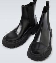 Balenciaga Tractor leather boots
