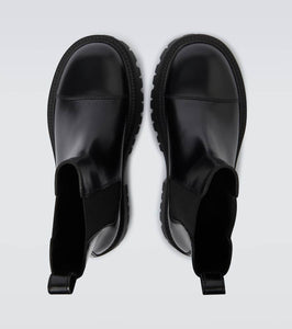 Balenciaga Tractor leather boots