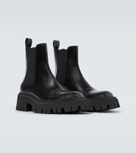 Balenciaga Tractor leather boots