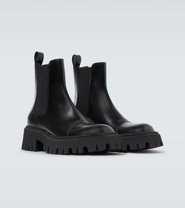 Balenciaga Tractor leather boots
