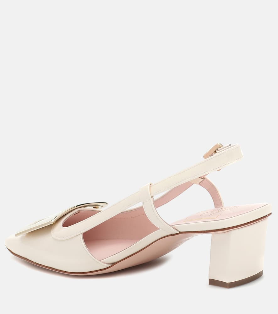 Roger Vivier Belle Vivier 45 patent leather slingback pumps