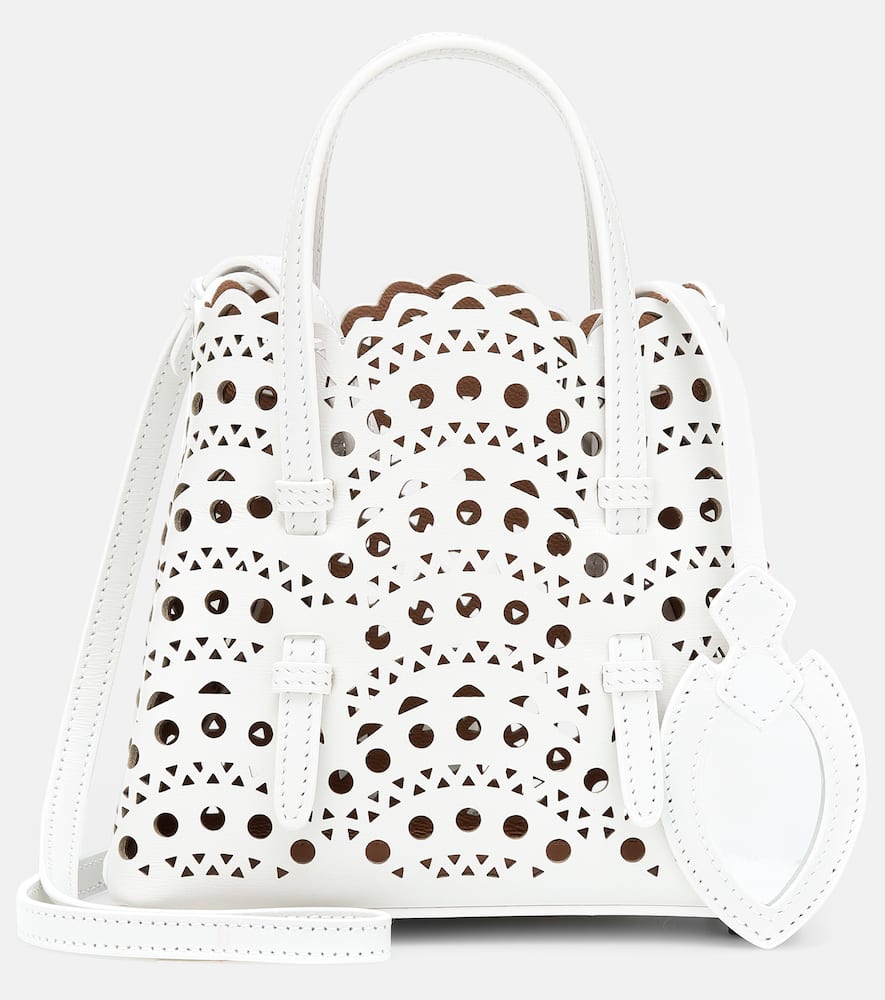 Alaia Le Mina 16 Vienne Wave leather tote bag. Shop Alaia Top-Handle Bags for women now.