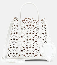 Alaia Le Mina 16 Vienne Wave leather tote bag. Shop Alaia Top-Handle Bags for women now.