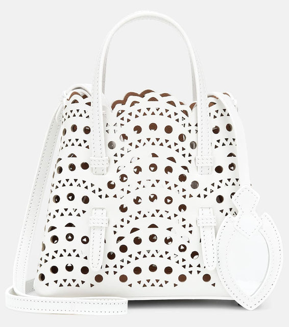 Alaia Le Mina 16 Vienne Wave leather tote bag. Shop Alaia Top-Handle Bags for women now.