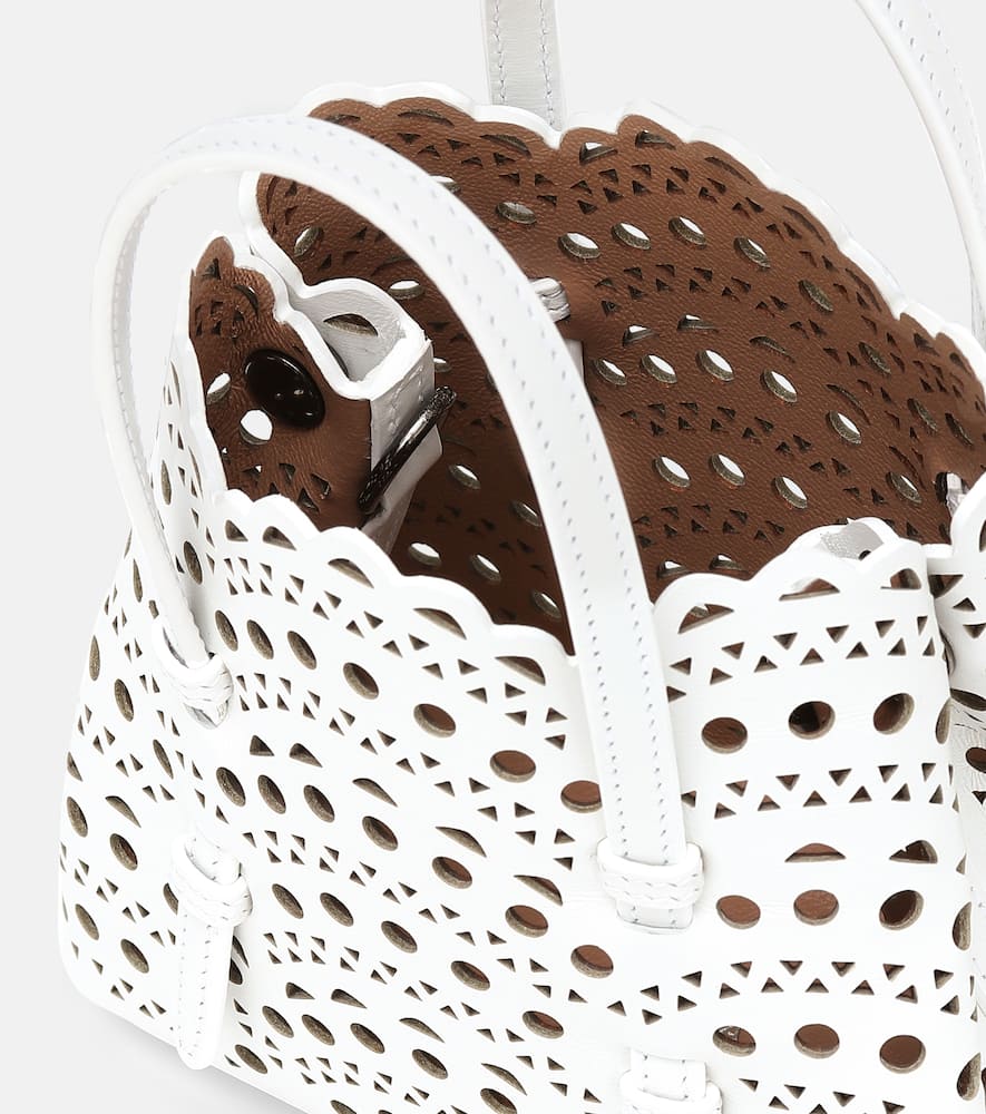 Alaia Le Mina 16 Vienne Wave leather tote bag