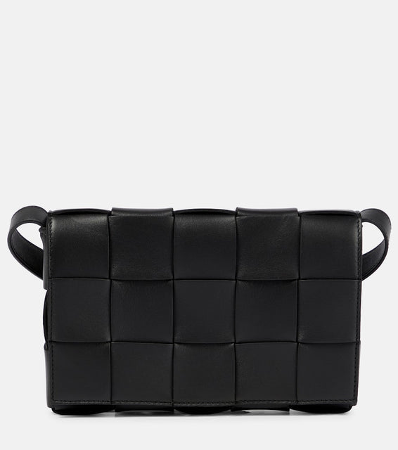 Bottega Veneta Cassette leather shoulder bag. Shop Bottega Veneta Shoulder Bags for women now.