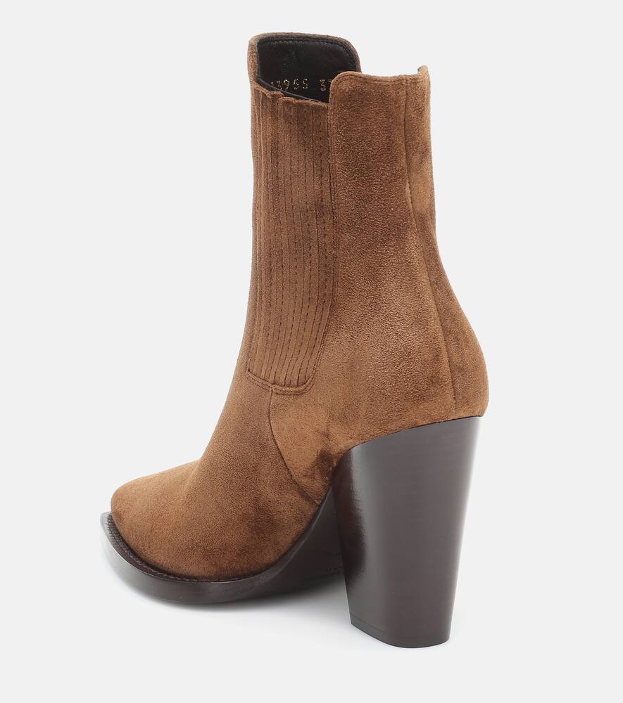 Saint Laurent Theo 95 suede ankle boots