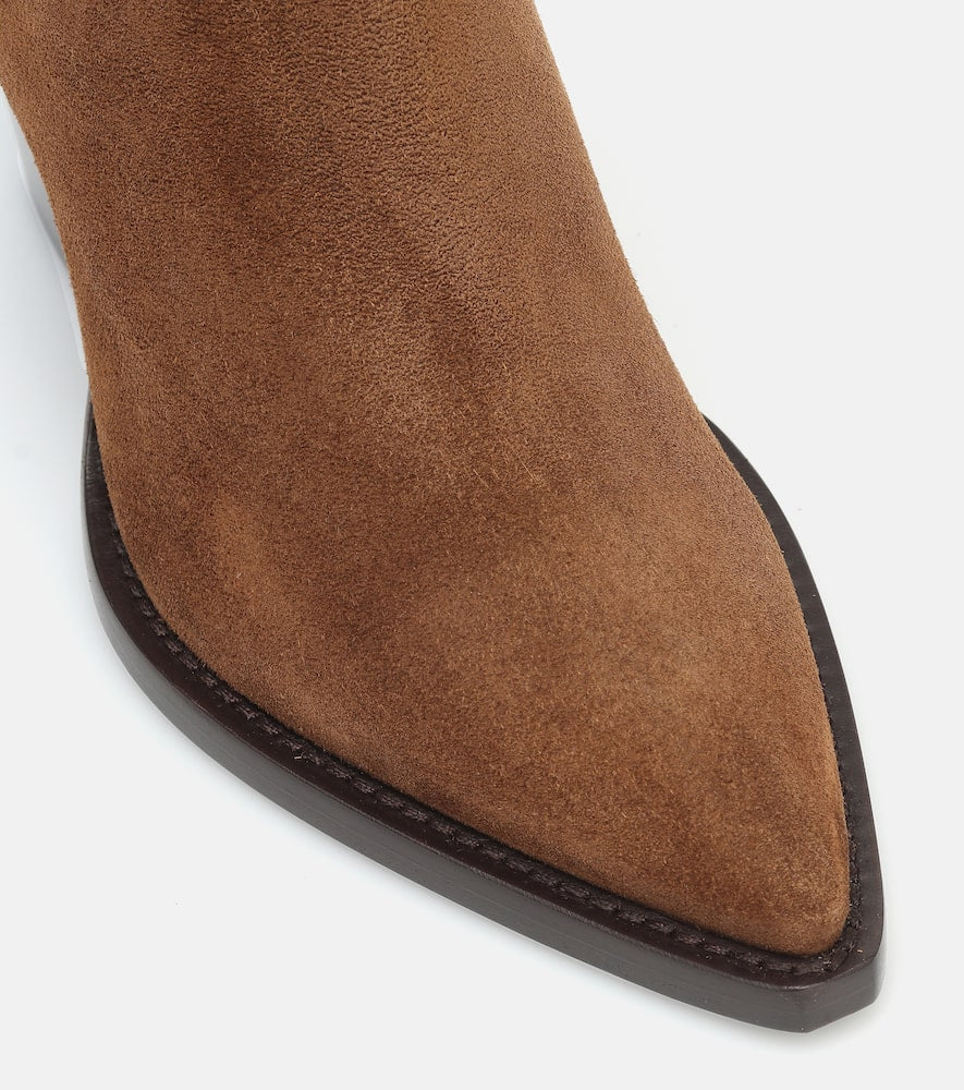 Saint Laurent Theo 95 suede ankle boots