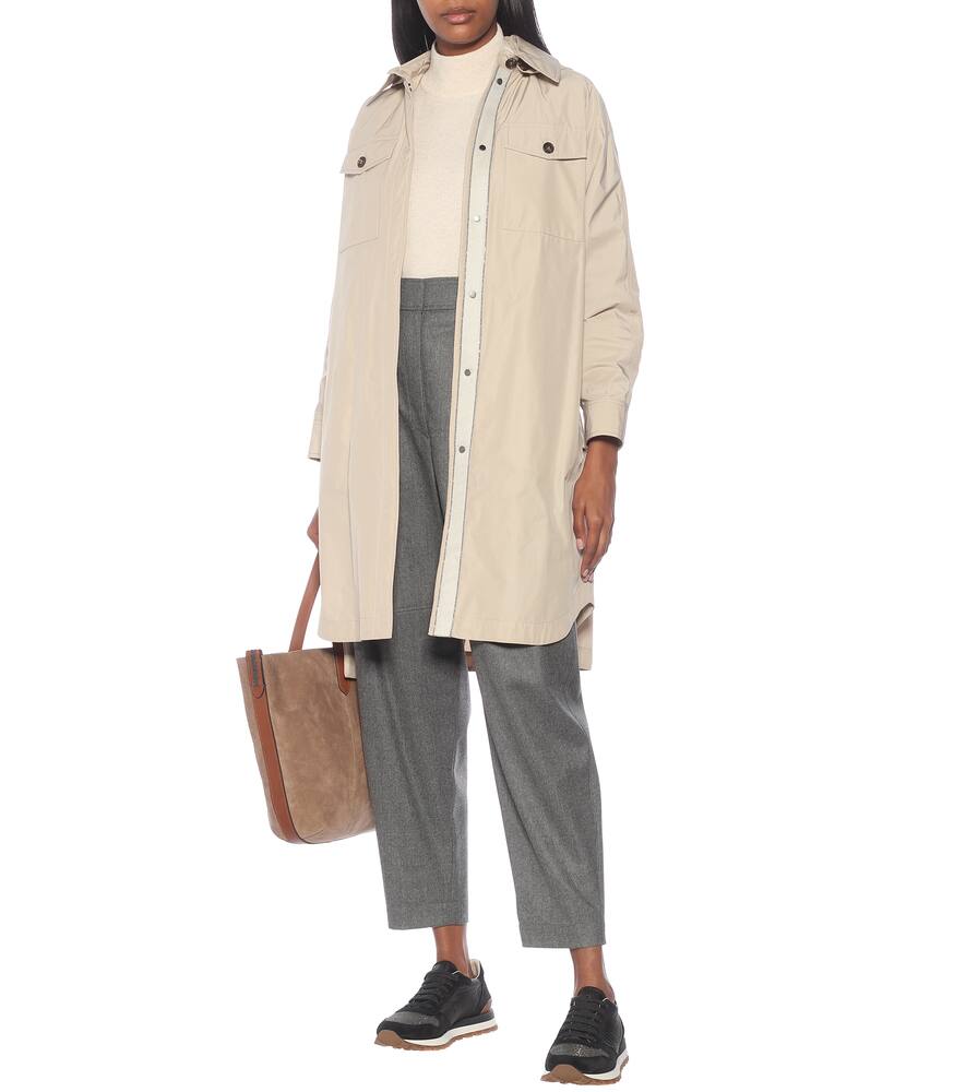 Brunello Cucinelli Embellished suede sneakers