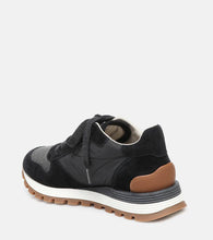 Brunello Cucinelli Embellished suede sneakers