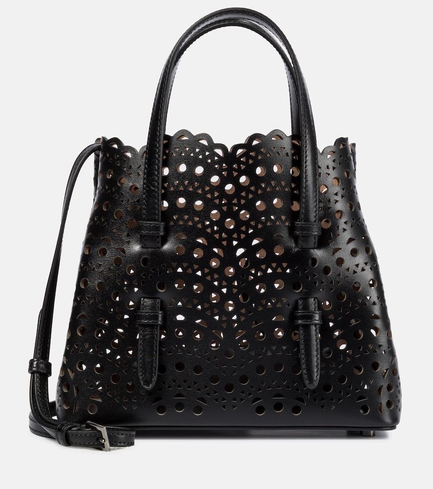 Alaia Le Mina 20 Vienne Wave leather tote bag - Alaia Le Mina 20 Vienne Wave 皮革手提包