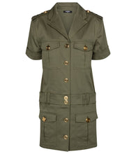 Balmain Stretch-cotton denim shirt dress