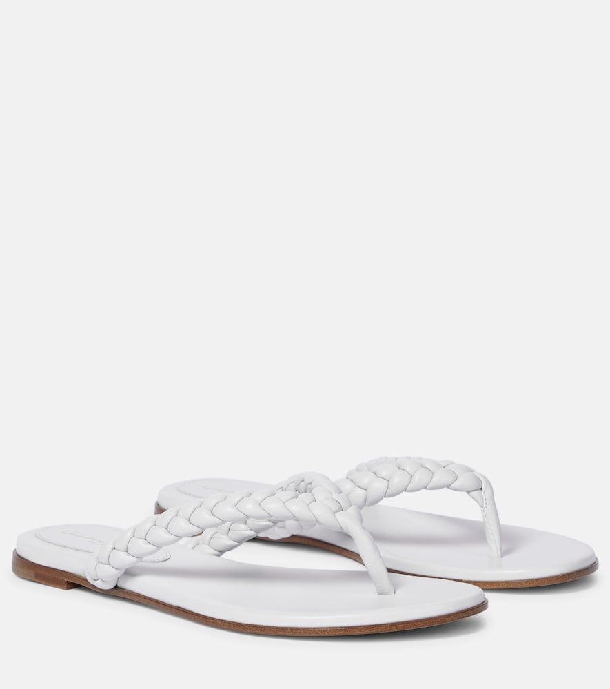 Gianvito Rossi Tropea leather thong sandals - Gianvito Rossi Tropea 皮革夹趾凉鞋