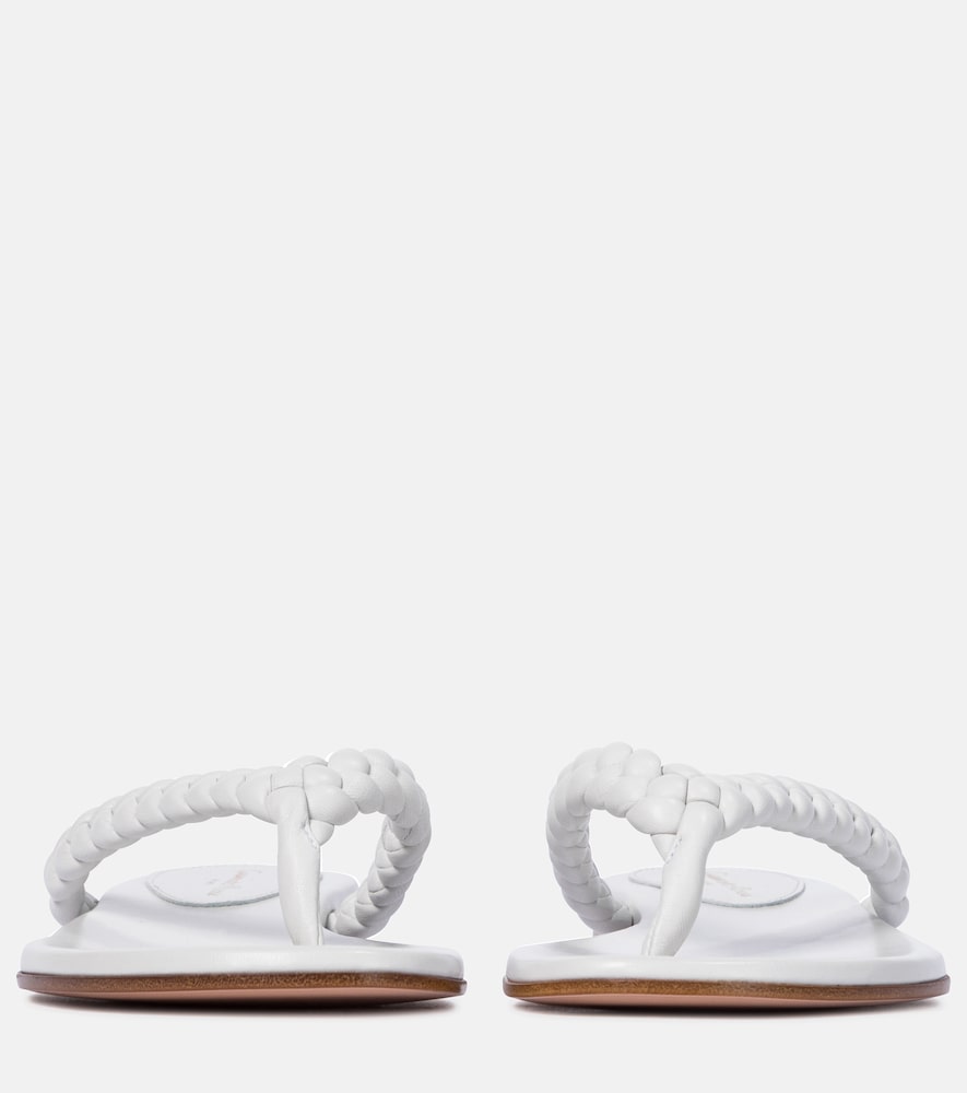 Gianvito Rossi Tropea leather thong sandals