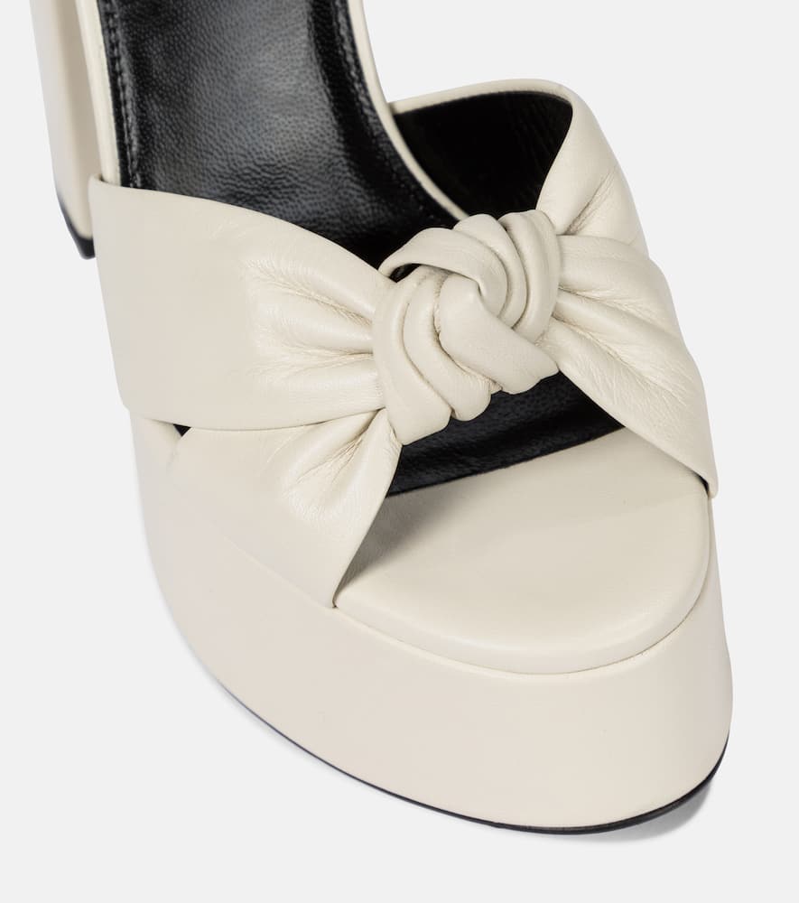 Saint Laurent Bianca 125 leather platform sandals