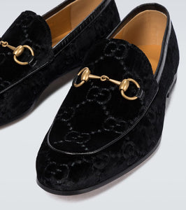 Gucci Jordaan GG velvet loafers