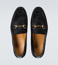 Gucci Jordaan GG velvet loafers