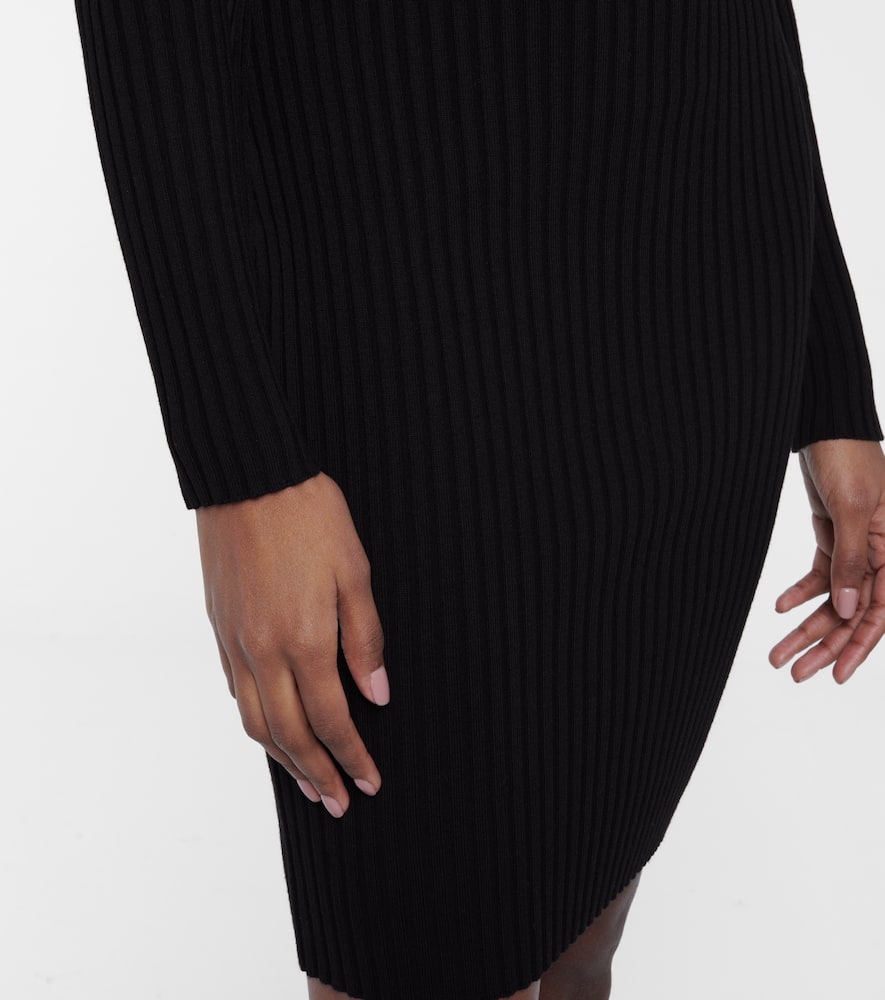 Wolford Ribbed-knit wool and cotton minidress