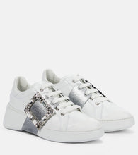 Roger Vivier Viv' Skate leather sneakers - Roger Vivier Viv' Skate 皮革运动鞋