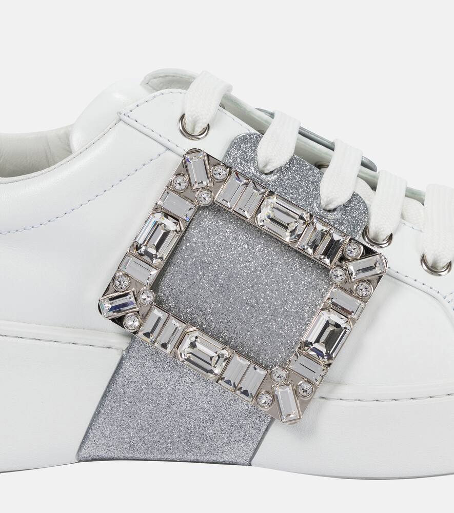Roger Vivier Viv' Skate leather sneakers