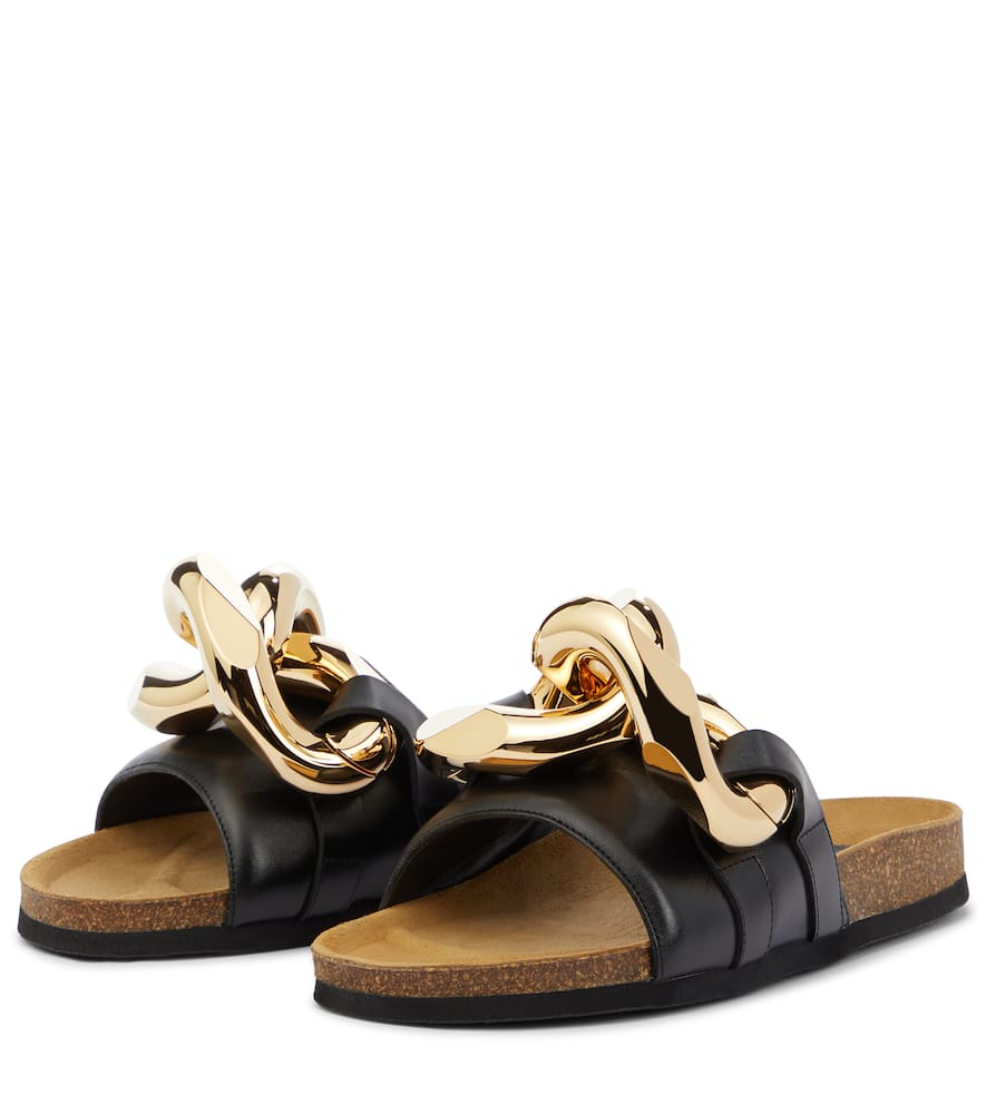 JW Anderson Embellished leather slides