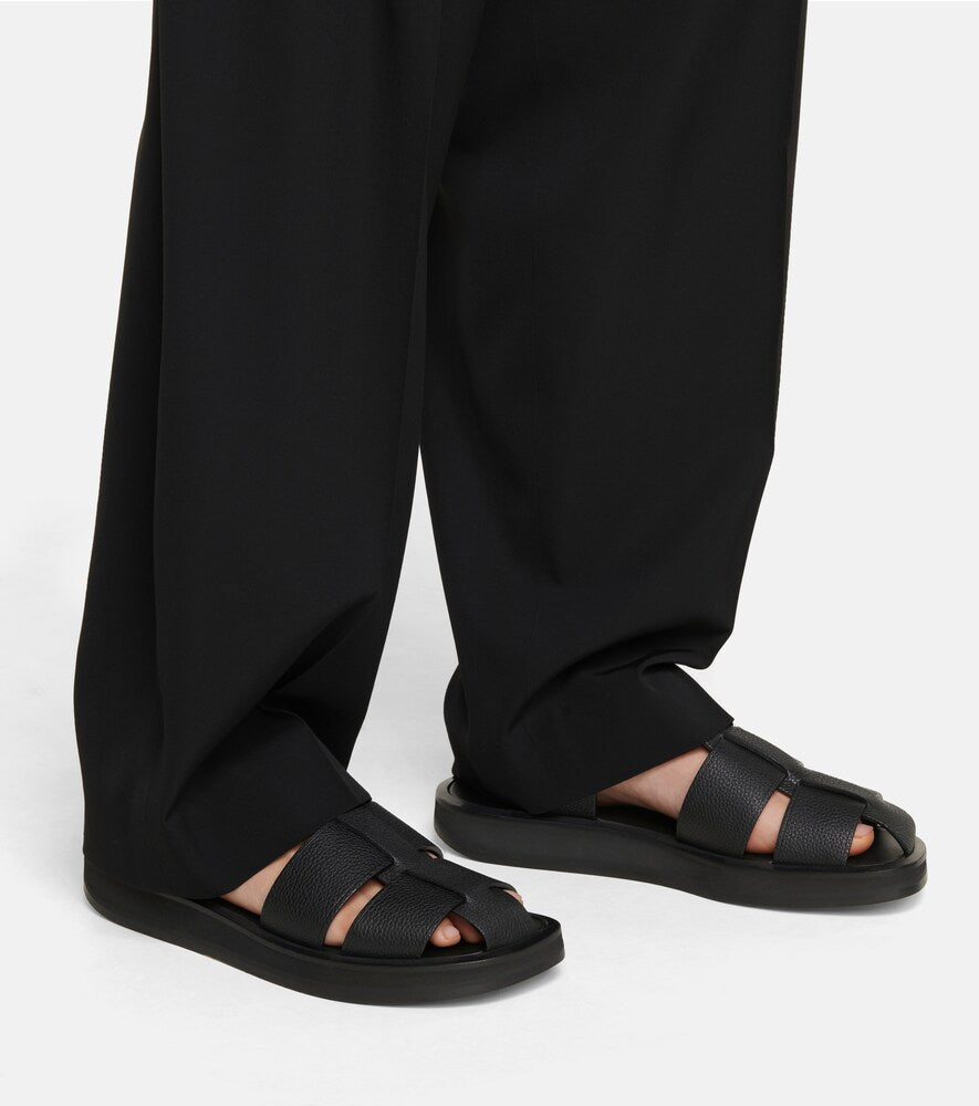 The Row Fisherman leather sandals