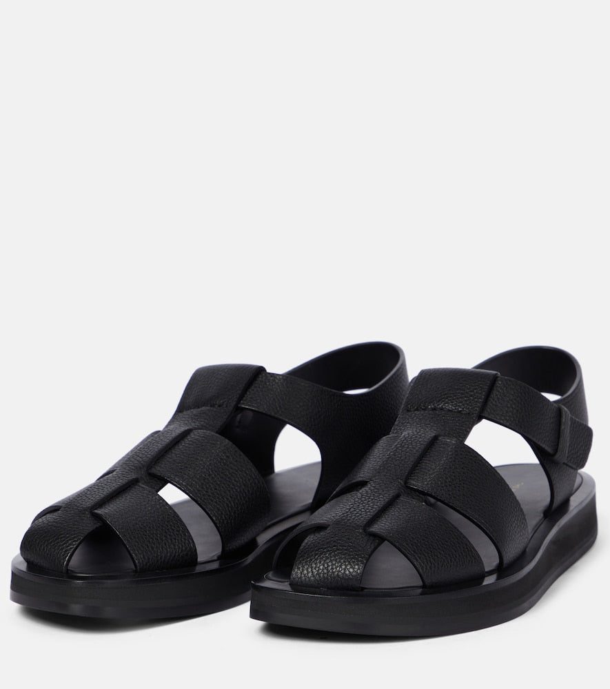 The Row Fisherman leather sandals