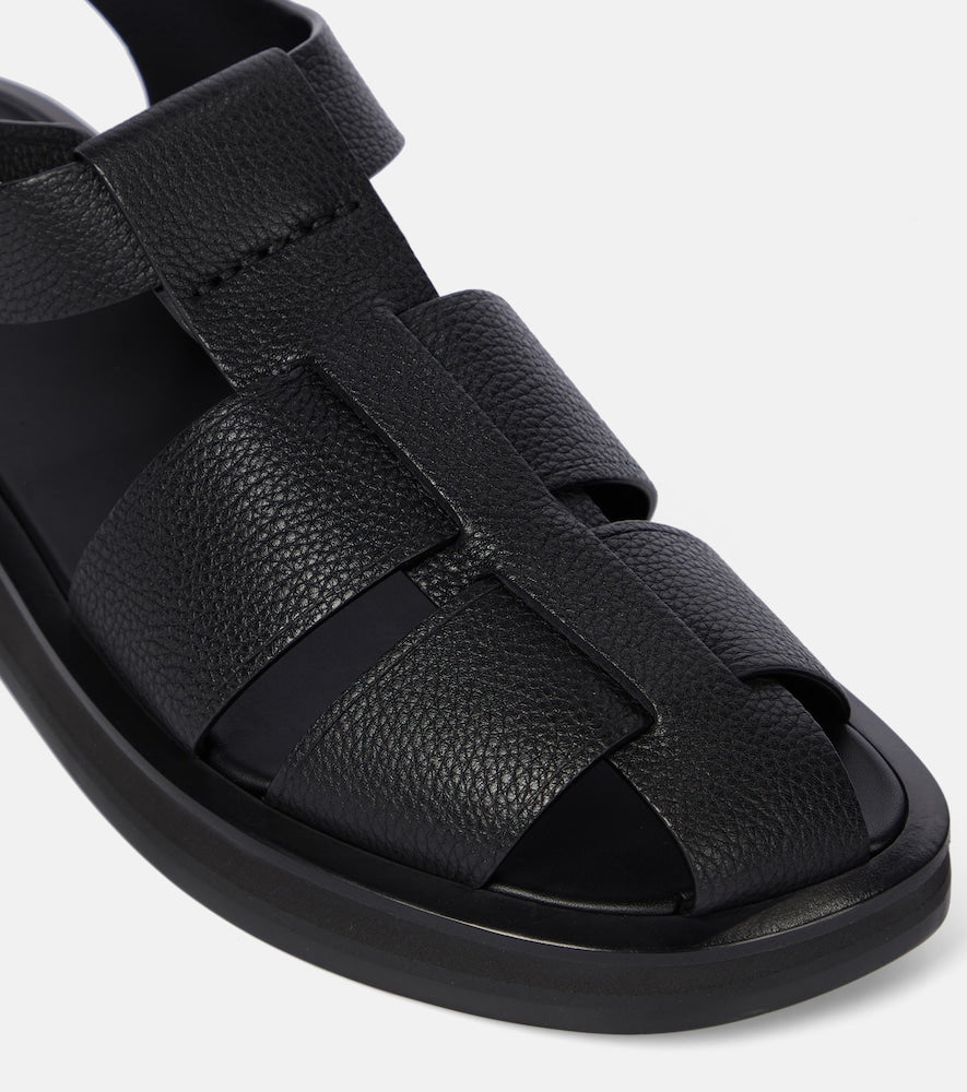 The Row Fisherman leather sandals